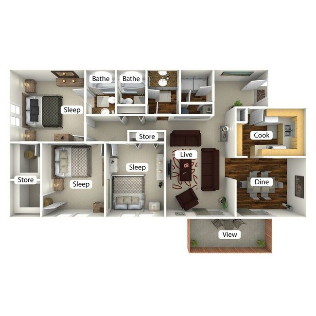 Floorplan - The Commons at Briarwood Park