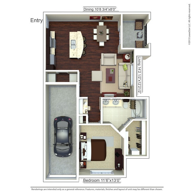 Floorplan - Valencia Place Apartments