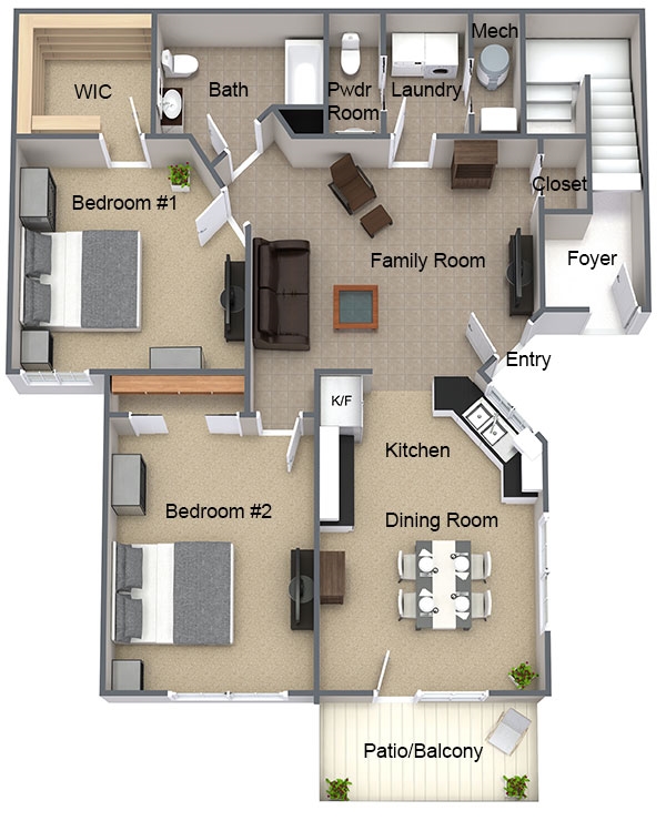 2BR/1.5BA - Hylan Place Luxury Apartments
