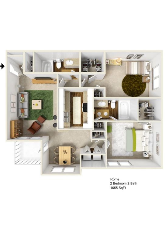 Floorplan - Milano Apartments