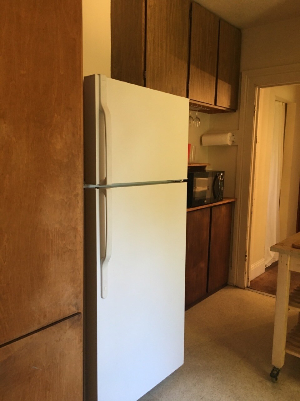 Kitchen closet, refrig., counter, cabinets - 2615 Parker St