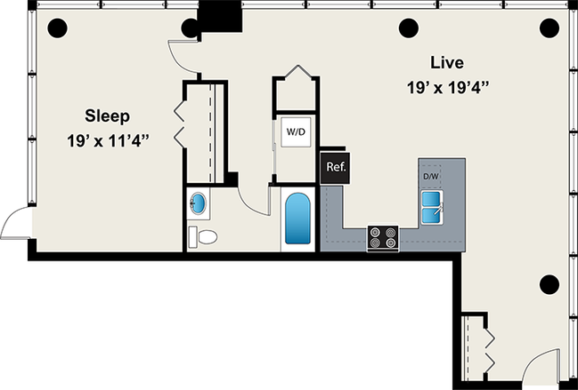 Floorplan - 24 S Morgan Apartments