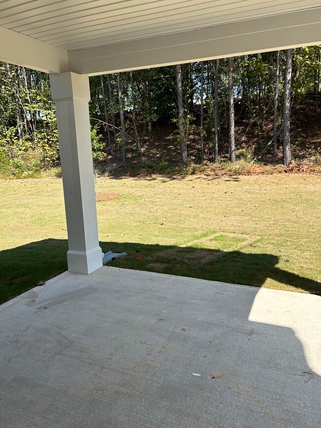 Covered patio & backyard - 226 River Meadow Dr