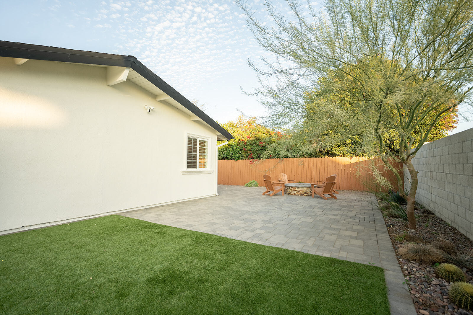 Backyard fire pit - 9962 Pacific Ave