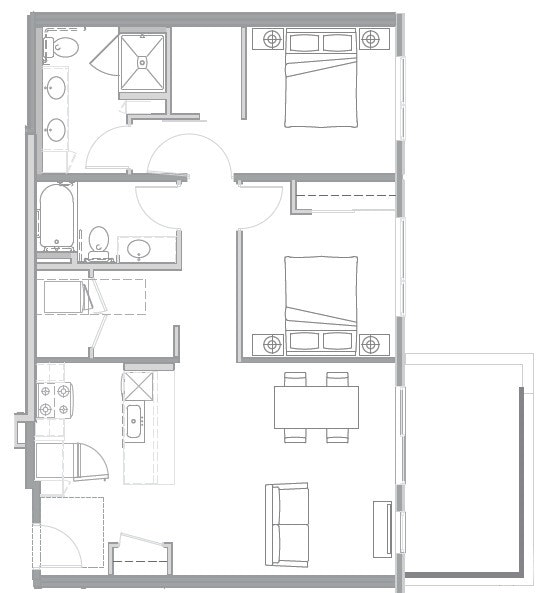 Floorplan - Uptown at Kirkland Urban