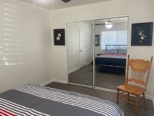 First bedroom looking at closet - 6044 E Highway 20