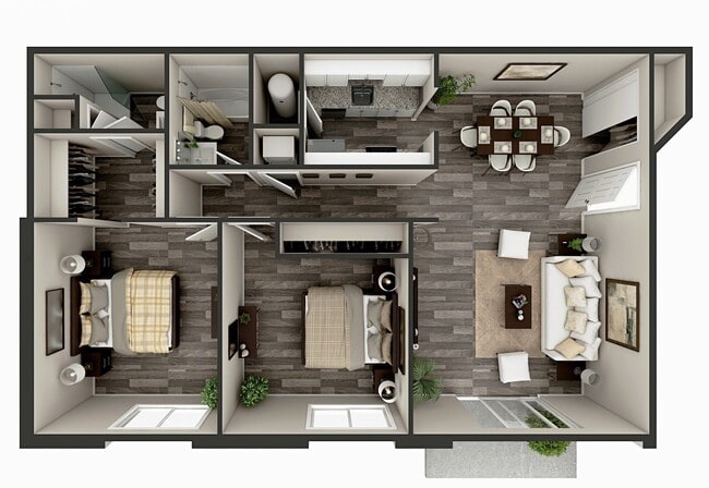 Floorplan - Fawn Ridge Apartments