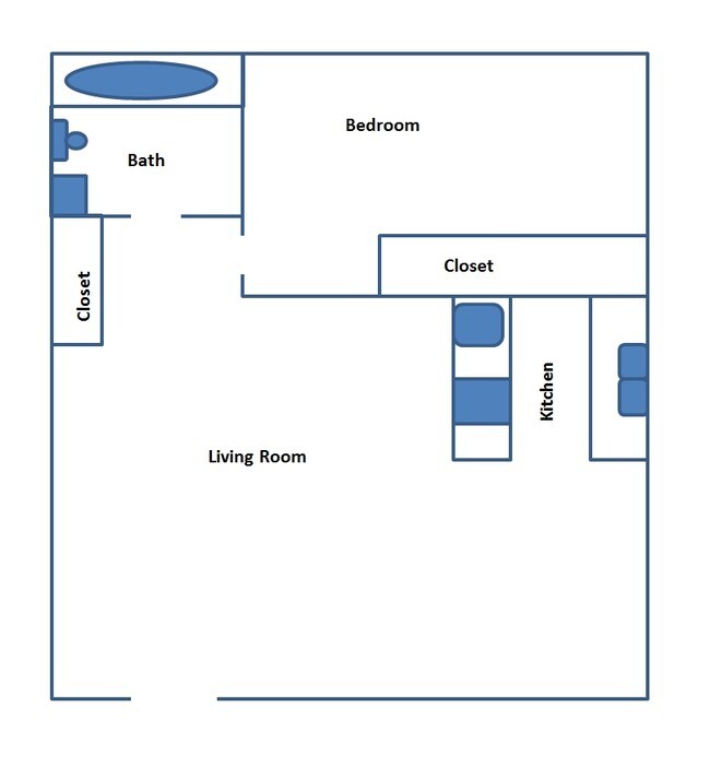 1BR/1BA - Sunflower Apartments