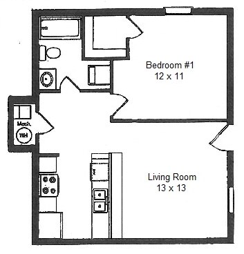 1BR/1BA - Talon I