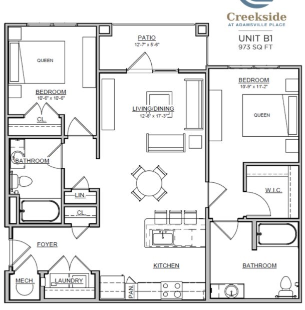 Floorplan - Creekside at Adamsville Place