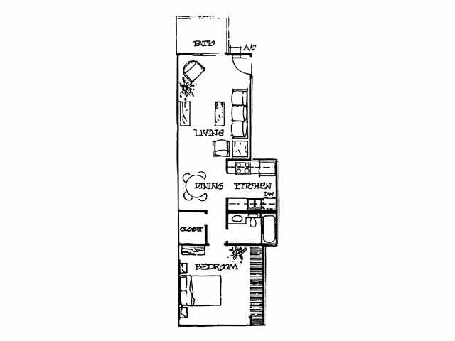 1BR/1BA - Fleetwood - Luxurious apartment home with patio, A/C, assigned parking in resort-style community