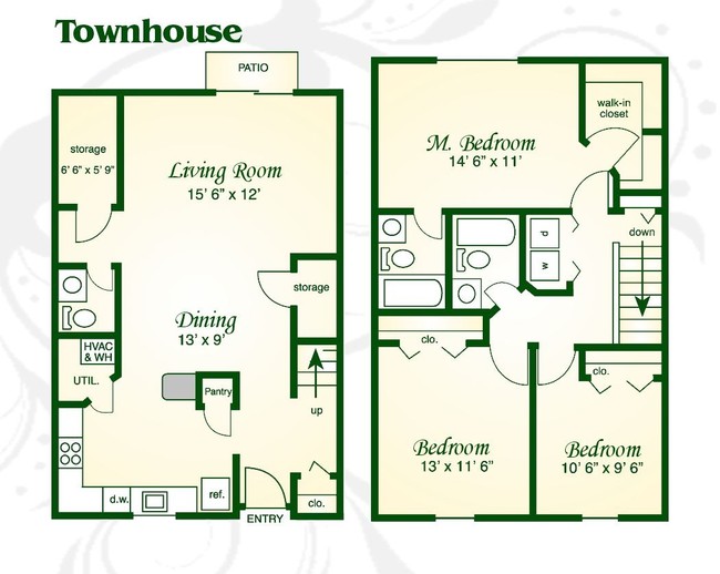 The Whitfield Townhouse - Fords Pointe Apartments and Townhomes