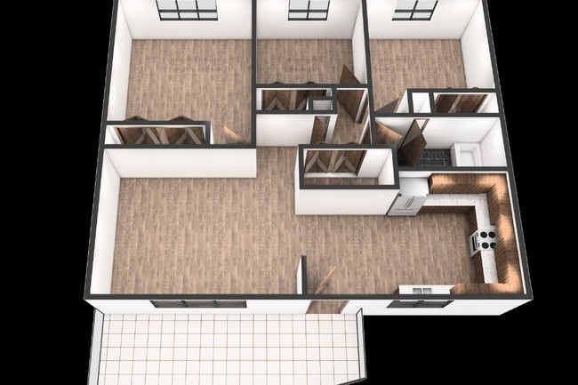 3X1 Floorplan - Clarke Terrace