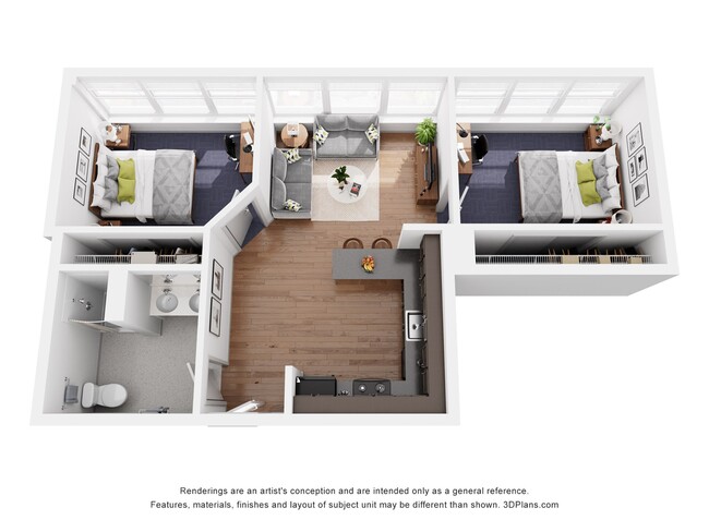 B4 Floor Plan - University Plaza Apartments