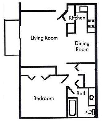 Floorplan - Lakeview Apartments