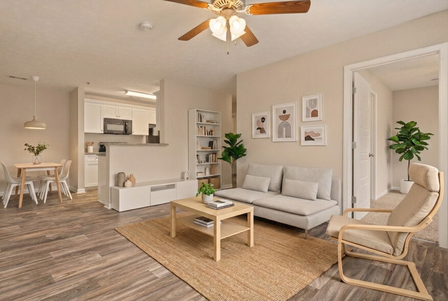 LEGENDS 2 BR | 2 BA - Living Room 2 - Legends at Armour Avenue