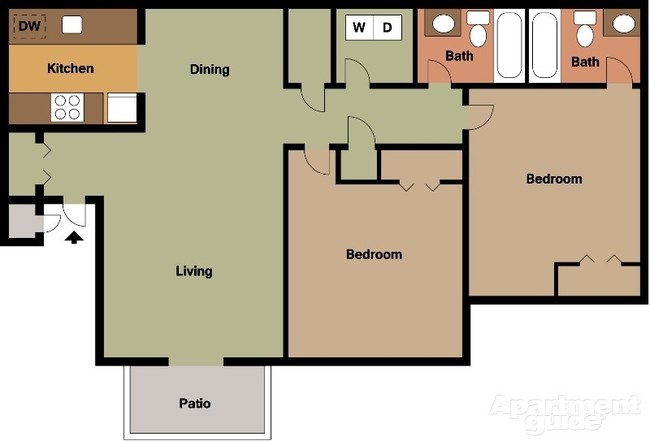 2BR/2BA - Stonebridge Apartments