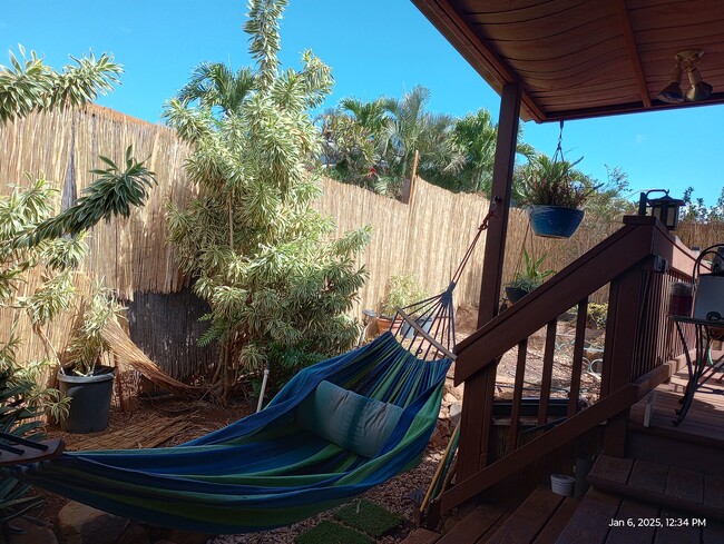 Bamboo/Reed fencing offers privacy and breezy views of W. Maui Mtns. - 281 Kaikea St