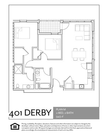 Floorplan M - 401 Derby