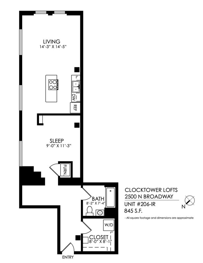 Floorplan - Clocktower Lofts