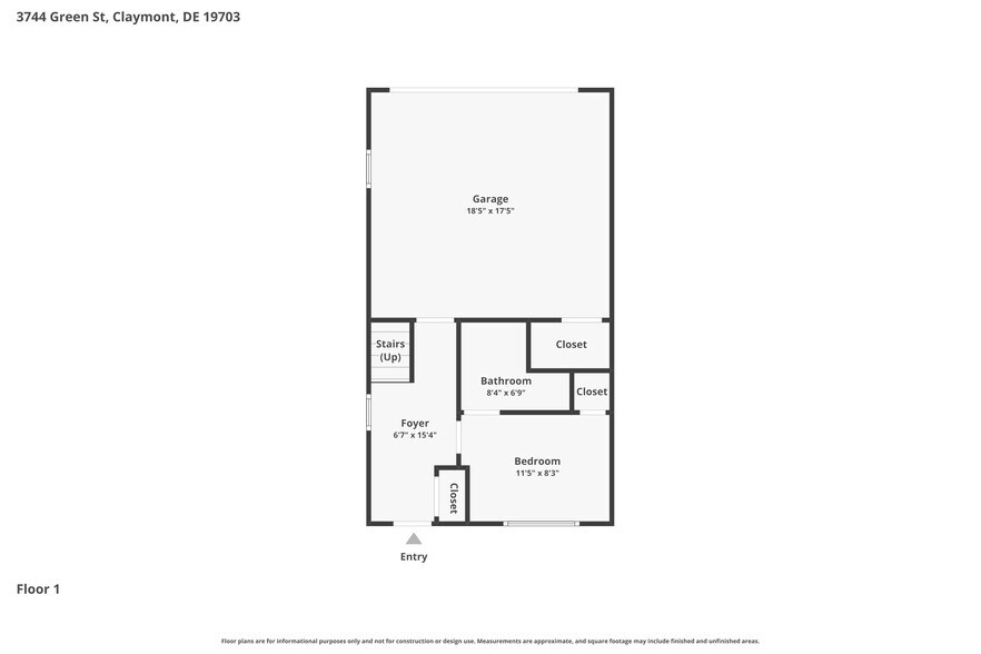 Floor plan - 1st level - 3744 Green St