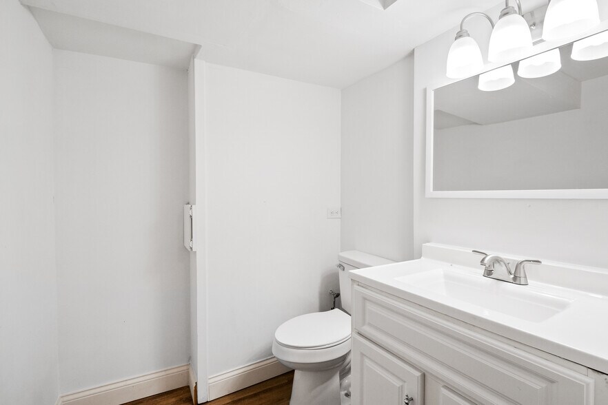 Updated lower level 1/2 bath - 620 Saint Bernard Dr