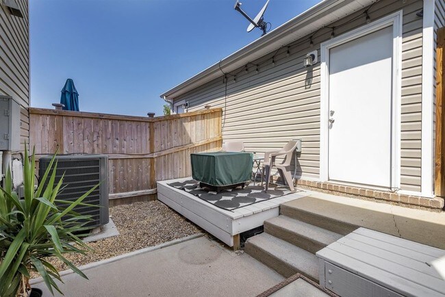 Rear patio leading to garage - 2040 Hickory Brook Dr