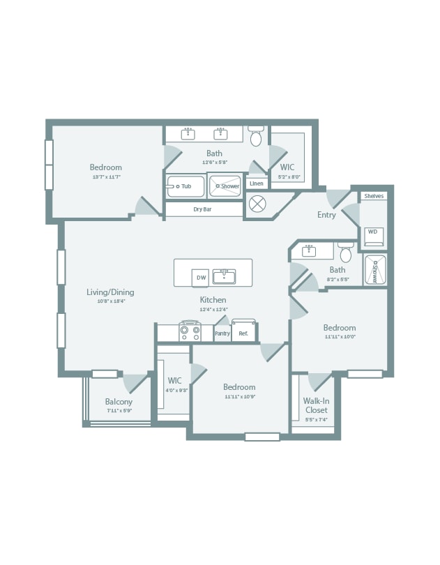 Floorplan - The Ellery at Westchester