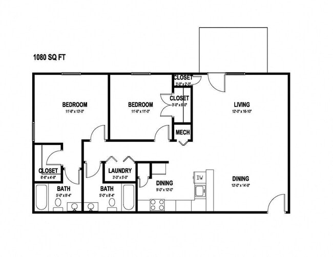 Floorplan - Greenbrier Apartments