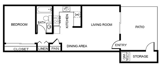 1BR/1BA - The Graybriar