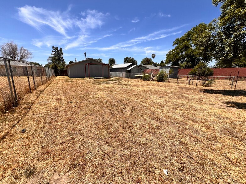 Backyard facing west towards house - 546 N Gertrude Ave