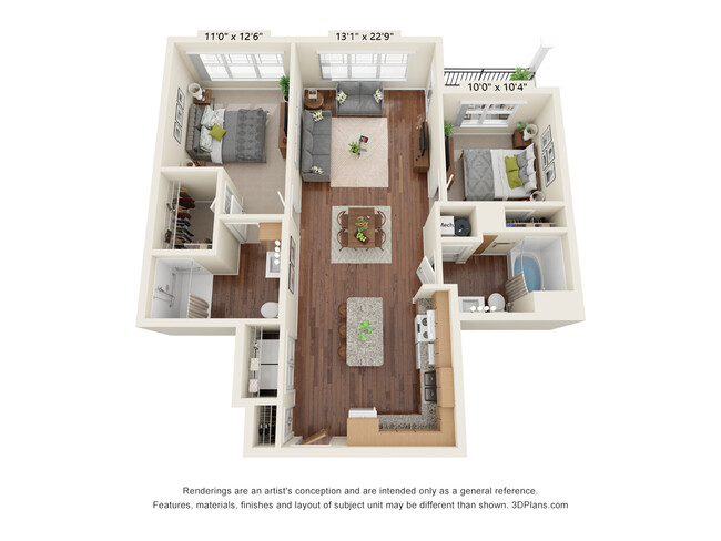 Floorplan - Ashlynn Ridge 55+ Apartments