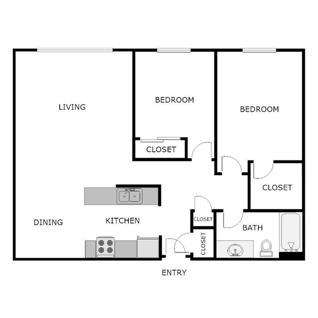 Floorplan - SUTTON PLACE APARTMENTS