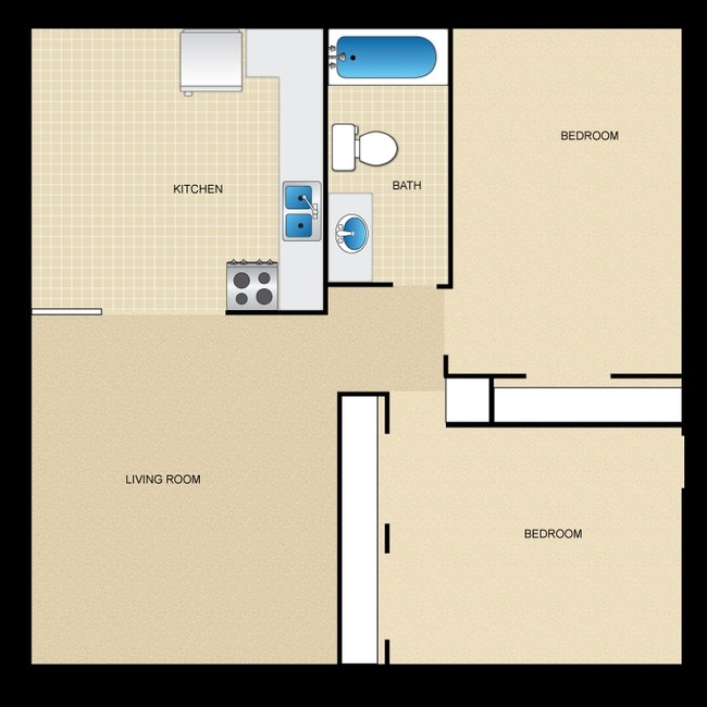 2BR/1BA - Casa De La Sierra