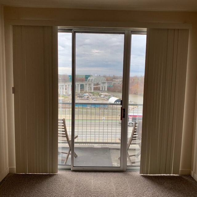 Guest Bedroom Patio Doors to Balcony - 2222 Detroit Ave