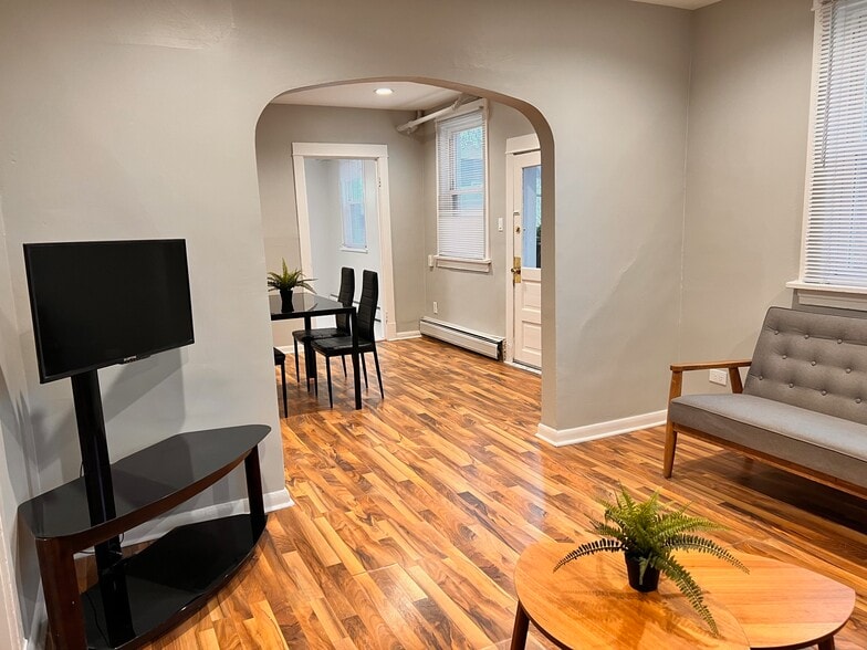 Living Room looking towards Dining Room and front door - 812 Beloit Ave