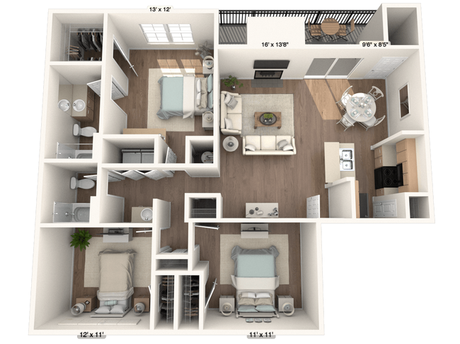 Floorplan - The Sage at 1955