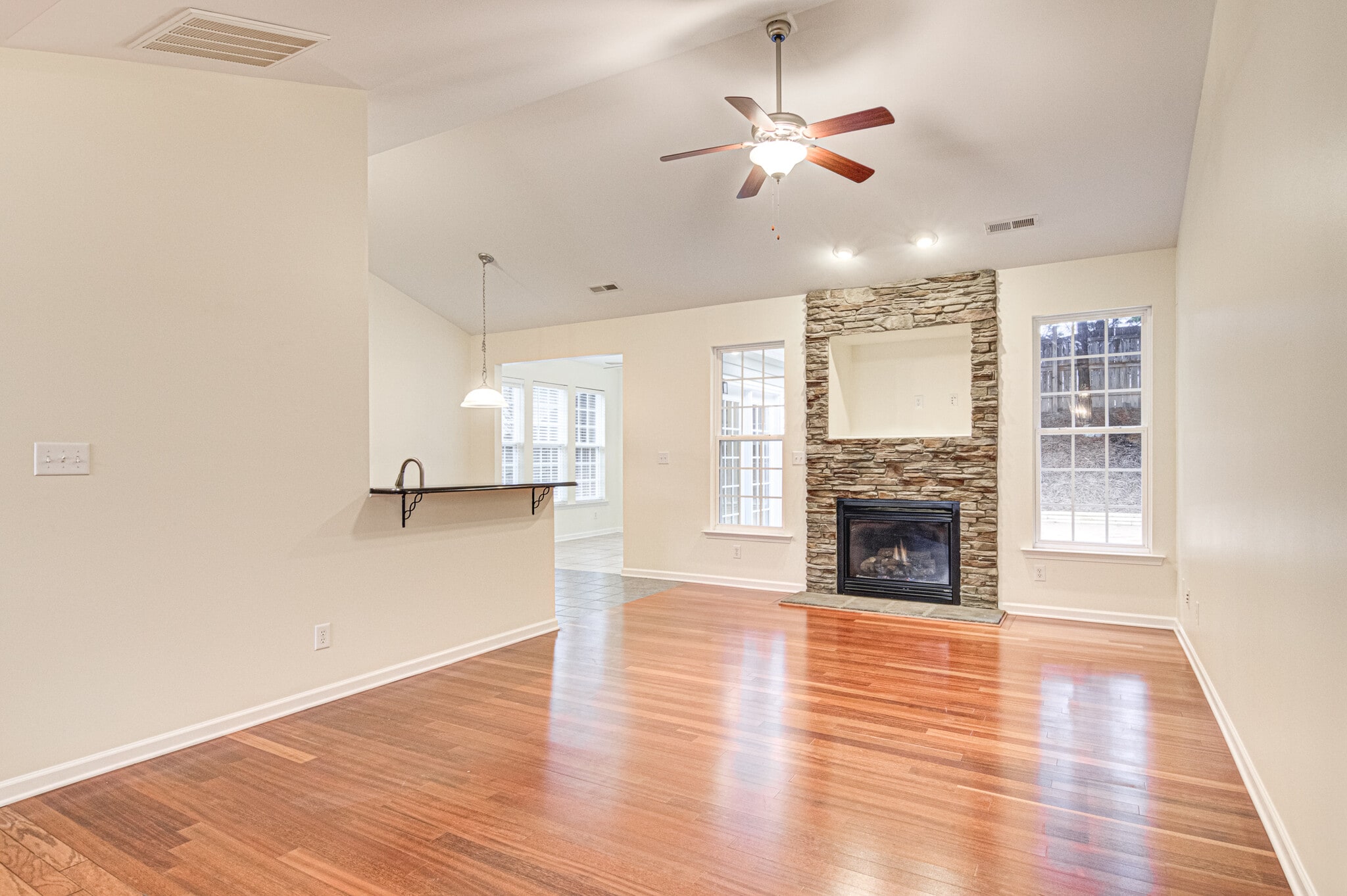 View of Fire Place, Living Room - 6524 Overland Park Dr