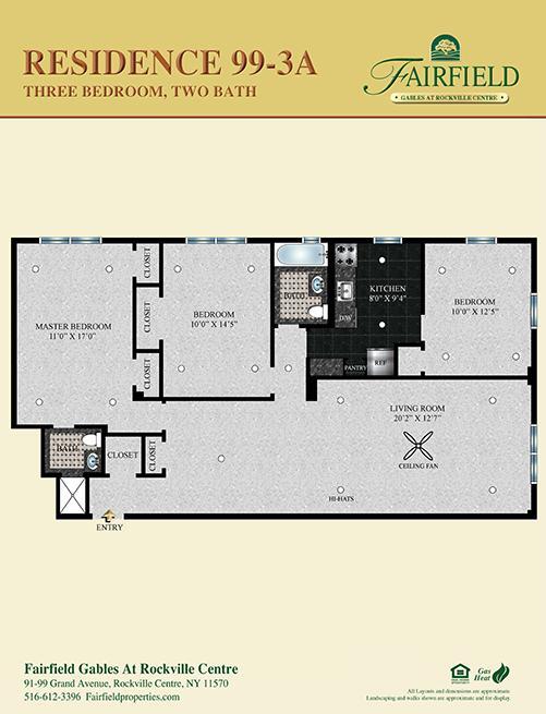 Floorplan - Fairfield Gables At Rockville Centre