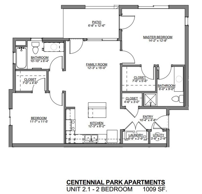 Floorplan - Centennial Park Apartments