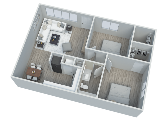 Floorplan - Monte Vista Apartments