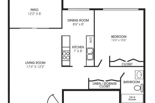 Floorplan - Royal Oaks Apartments