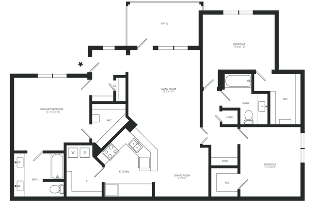 Floorplan - The Adair Apartment Homes