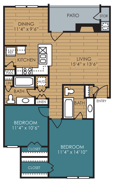 Floorplan - The Manhattan Apartments