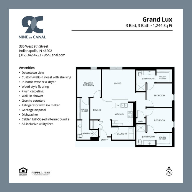 Floorplan - 9 on Canal