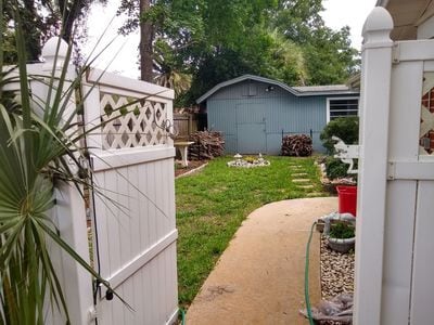 Back yard from pool area - 2620 Moody Ave