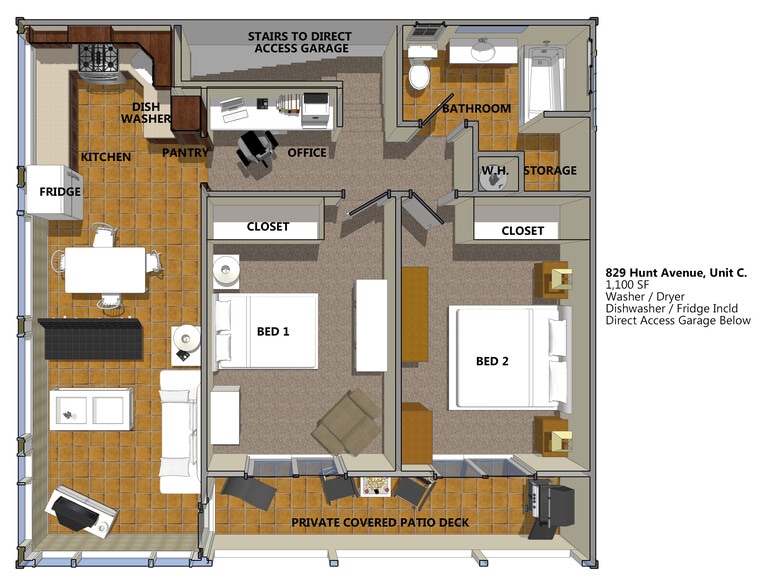 Floor plan - 829 Hunt Ave