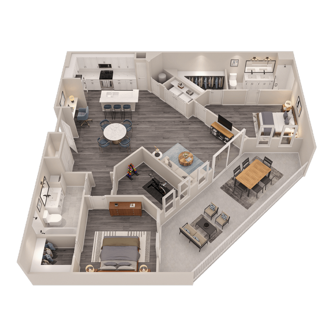 Floorplan - The Cunningham Apartments
