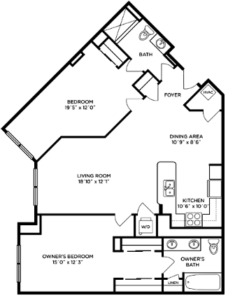 2BR/2BA - Residences at Park Place