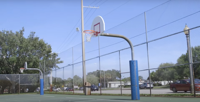 There's four basketball hoops. - 767 SW Ravenswood Ln